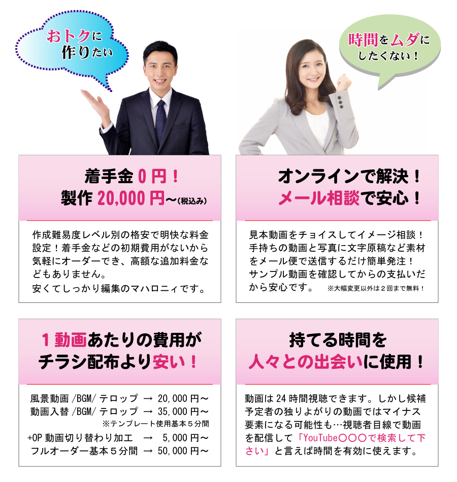 選挙広報動画はチラシ配布より安い